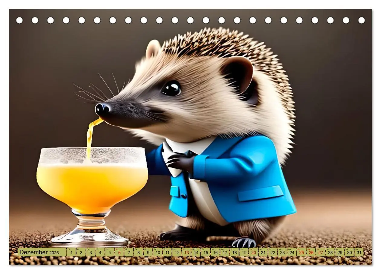 Bild: 9783457530597 | Igel-Abenteuer (Tischkalender 2026 DIN A5 quer), CALVENDO...