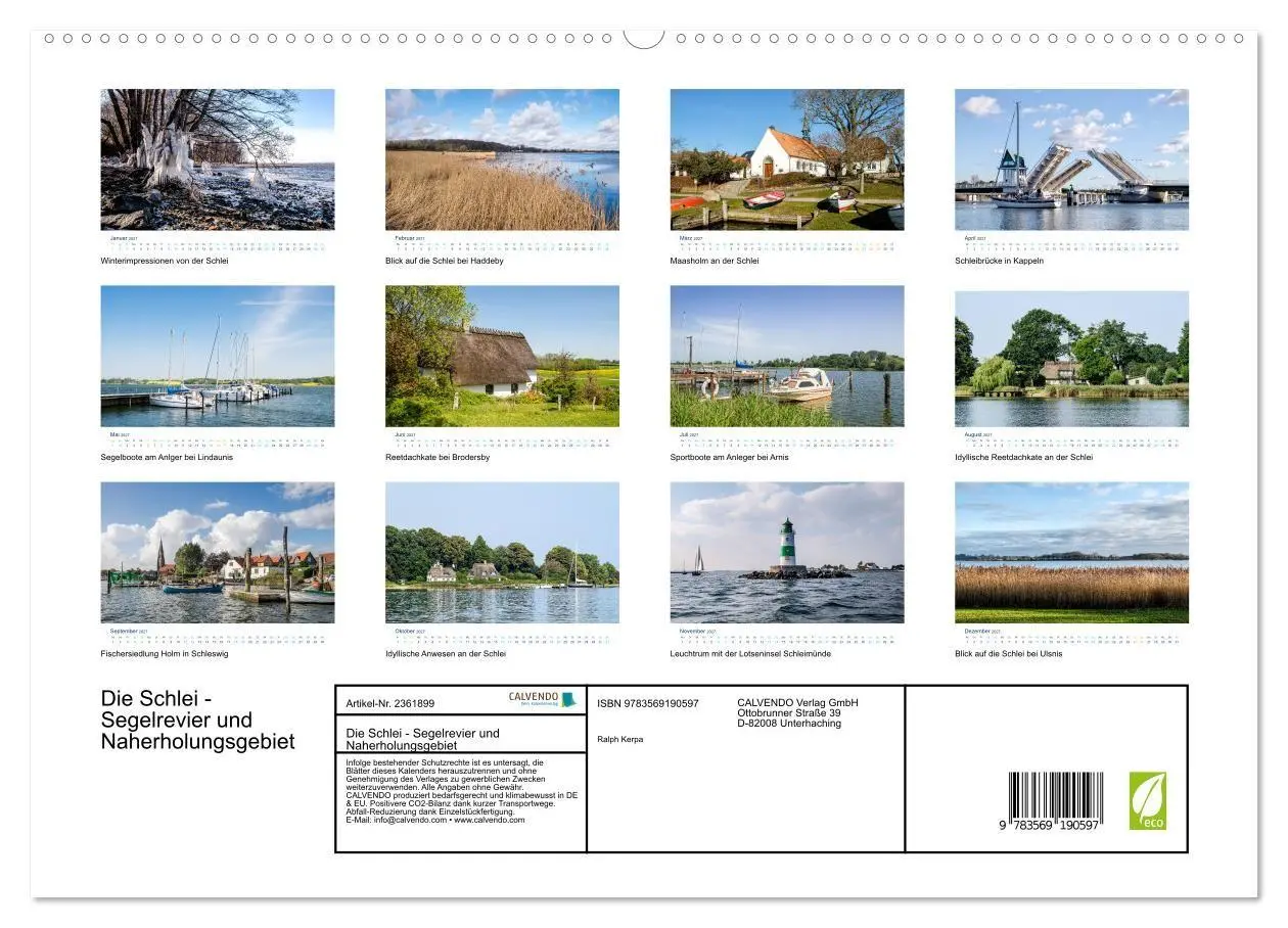 Bild: 9783569190597 | Die Schlei - Segelrevier und Naherholungsgebiet (hochwertiger...