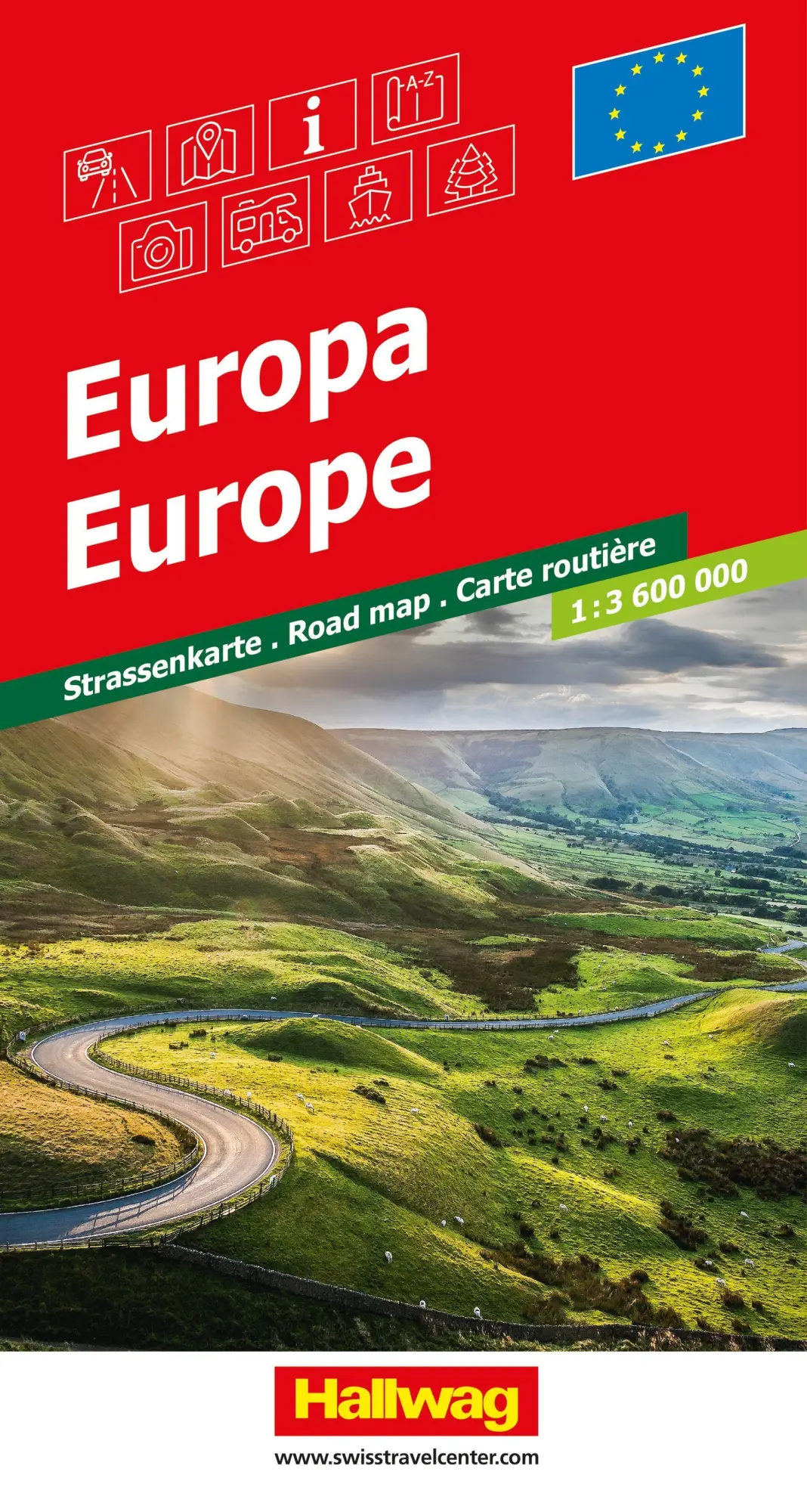 Cover: 9783828330597 | Hallwag Strassenkarte Europa 1:3,6 Mio. | (Land-)Karte | Deutsch