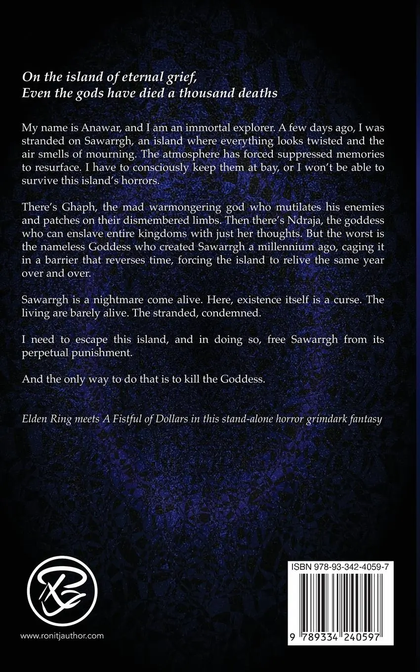 Rückseite: 9789334240597 | Island of the Dying Goddess | A Horror Grimdark Fantasy Stand Alone