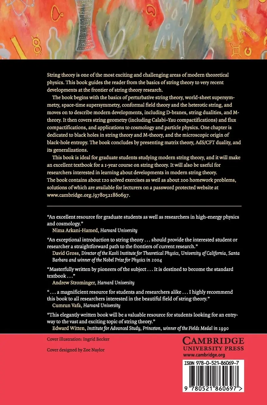 Rückseite: 9780521860697 | String Theory and M-Theory | Katrin Becker (u. a.) | Buch | Gebunden
