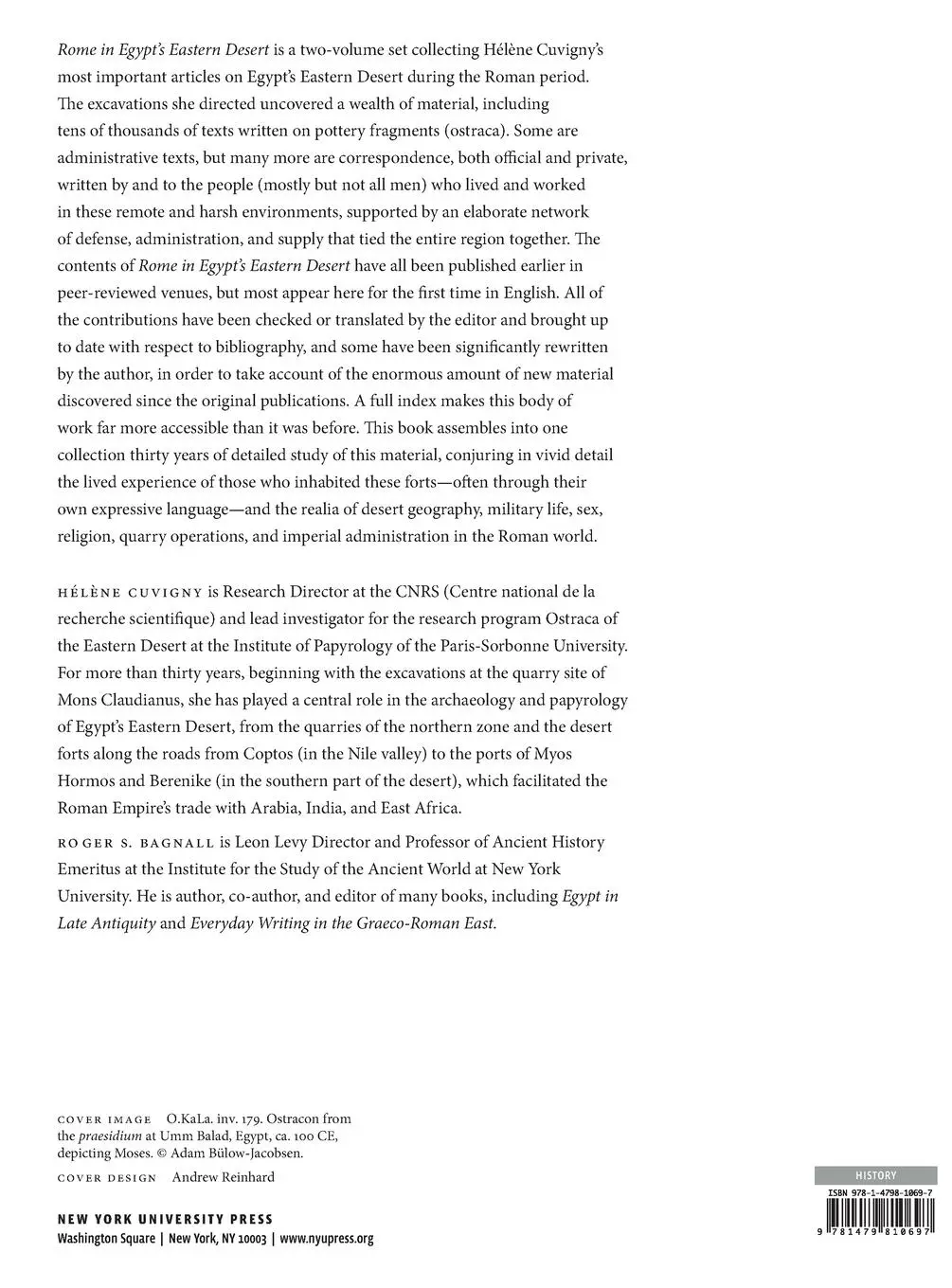 Rückseite: 9781479810697 | Rome in Egypt's Eastern Desert | Volume Two | Helene Cuvigny | Buch