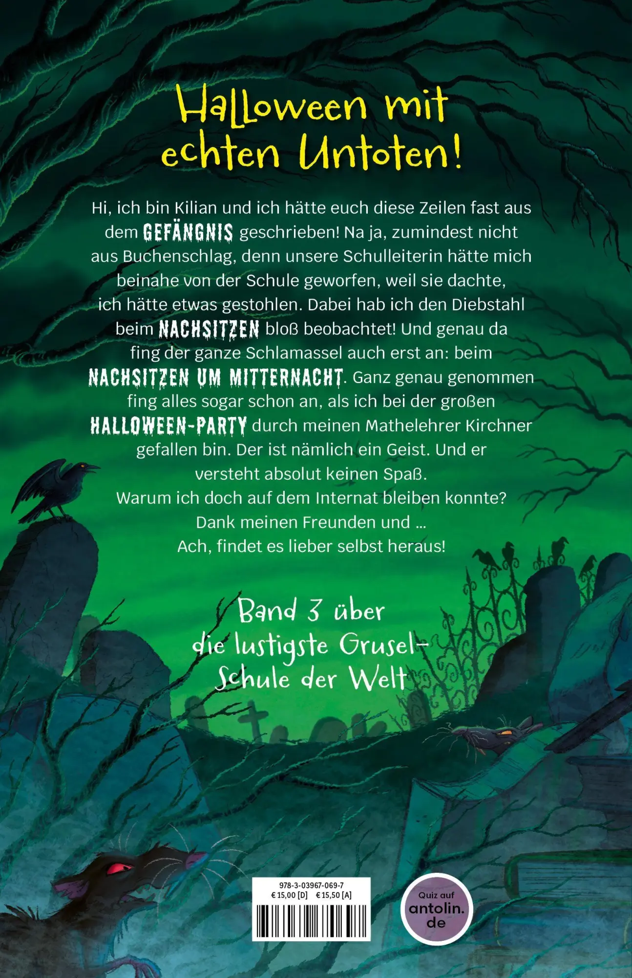Rückseite: 9783039670697 | Schule des Schreckens: Nachsitzen um Mitternacht | Boris Koch | Buch