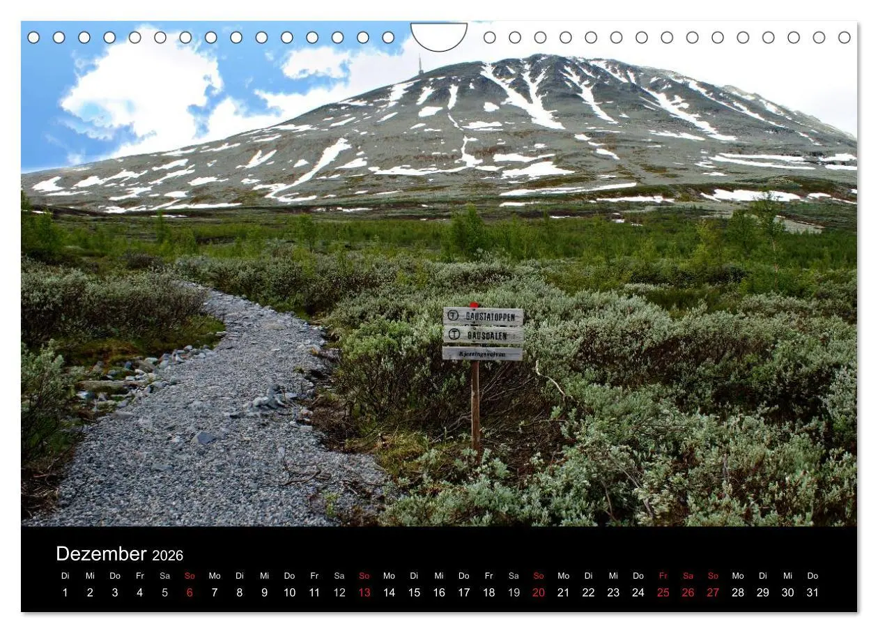 Bild: 9783516160697 | Norwegen 2026 (Wandkalender 2026 DIN A4 quer), CALVENDO Monatskalender