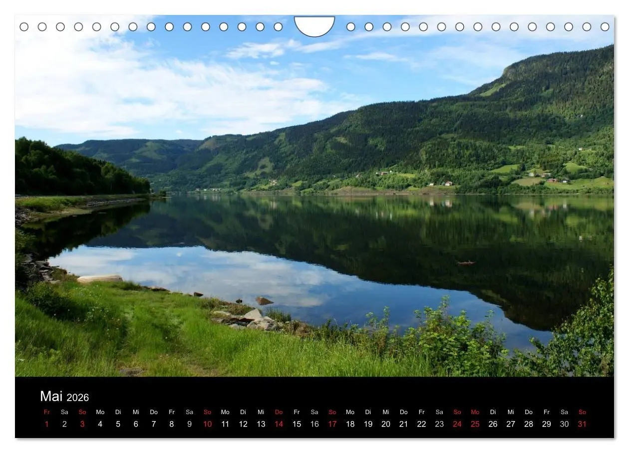 Bild: 9783516160697 | Norwegen 2026 (Wandkalender 2026 DIN A4 quer), CALVENDO Monatskalender