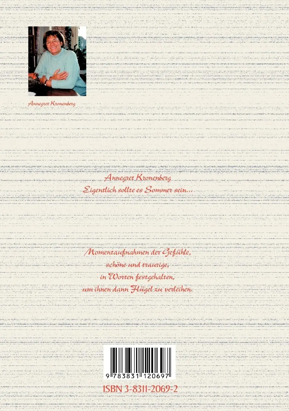 Rückseite: 9783831120697 | Eigentlich sollte Sommer sein | Annegret Kronenberg | Taschenbuch