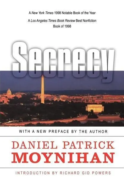 Cover: 9780300080797 | Moynihan, D: Secrecy - The American Experience (Paper) | Moynihan