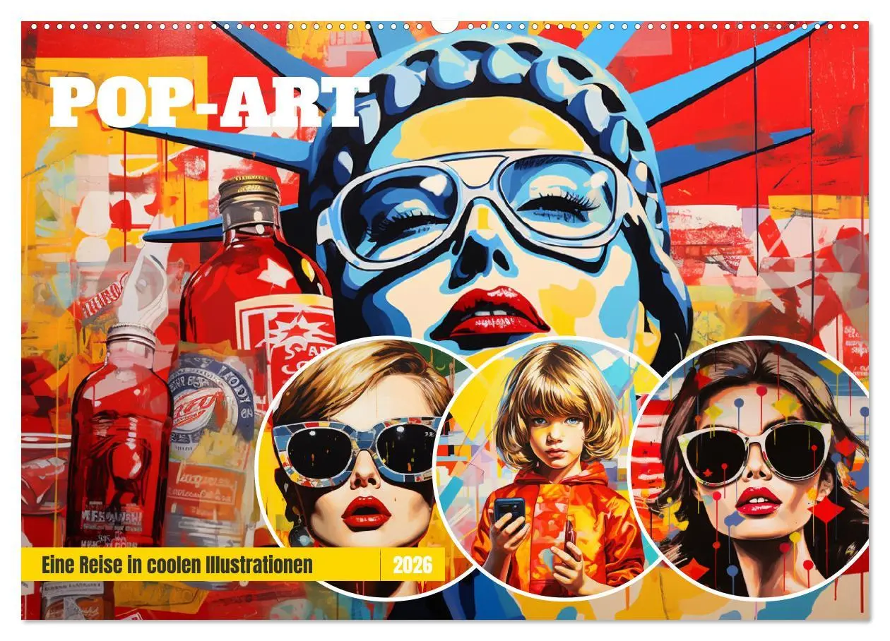 Cover: 9783457510797 | Pop-Art. Eine Reise in coolen Illustrationen (Wandkalender 2026 DIN...