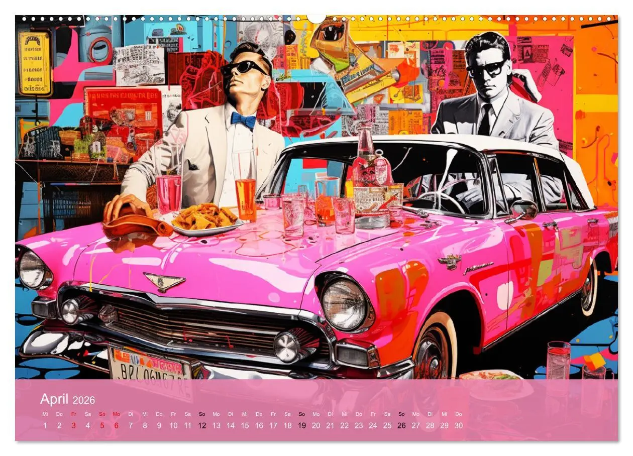 Bild: 9783457510797 | Pop-Art. Eine Reise in coolen Illustrationen (Wandkalender 2026 DIN...