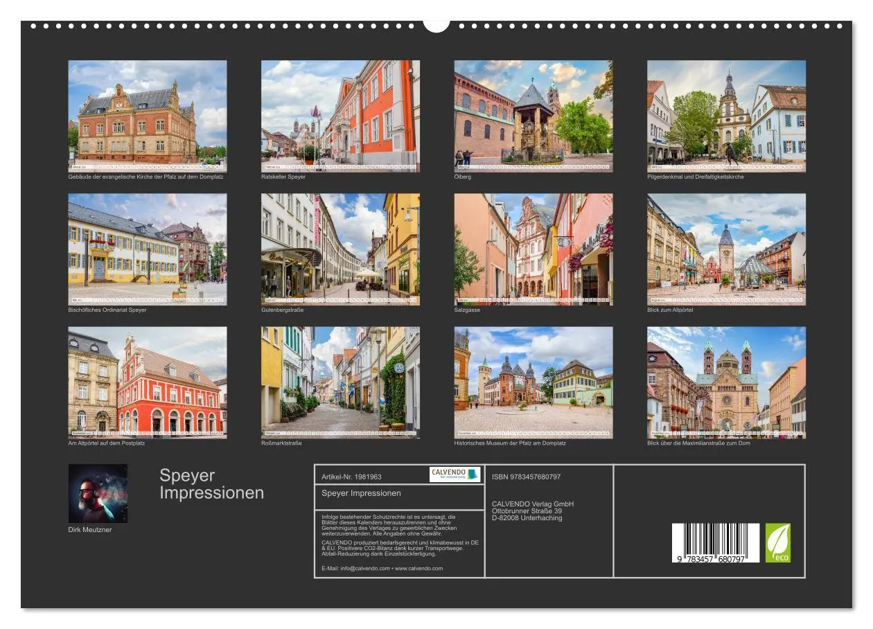 Bild: 9783457680797 | Speyer Impressionen (hochwertiger Premium Wandkalender 2026 DIN A2...