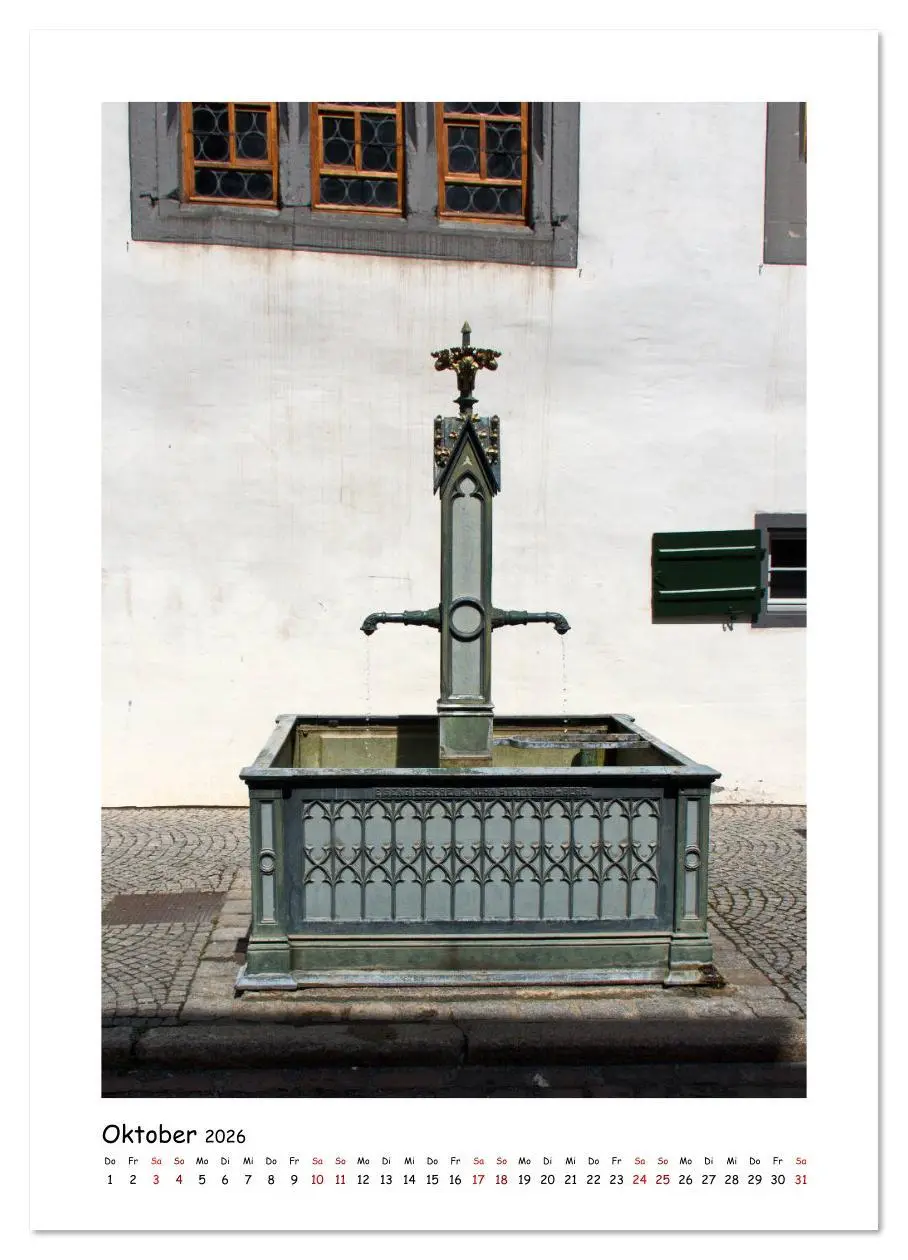 Bild: 9783516390797 | Wangen im Allgäu und seine schönen Brunnen (Wandkalender 2026 DIN...