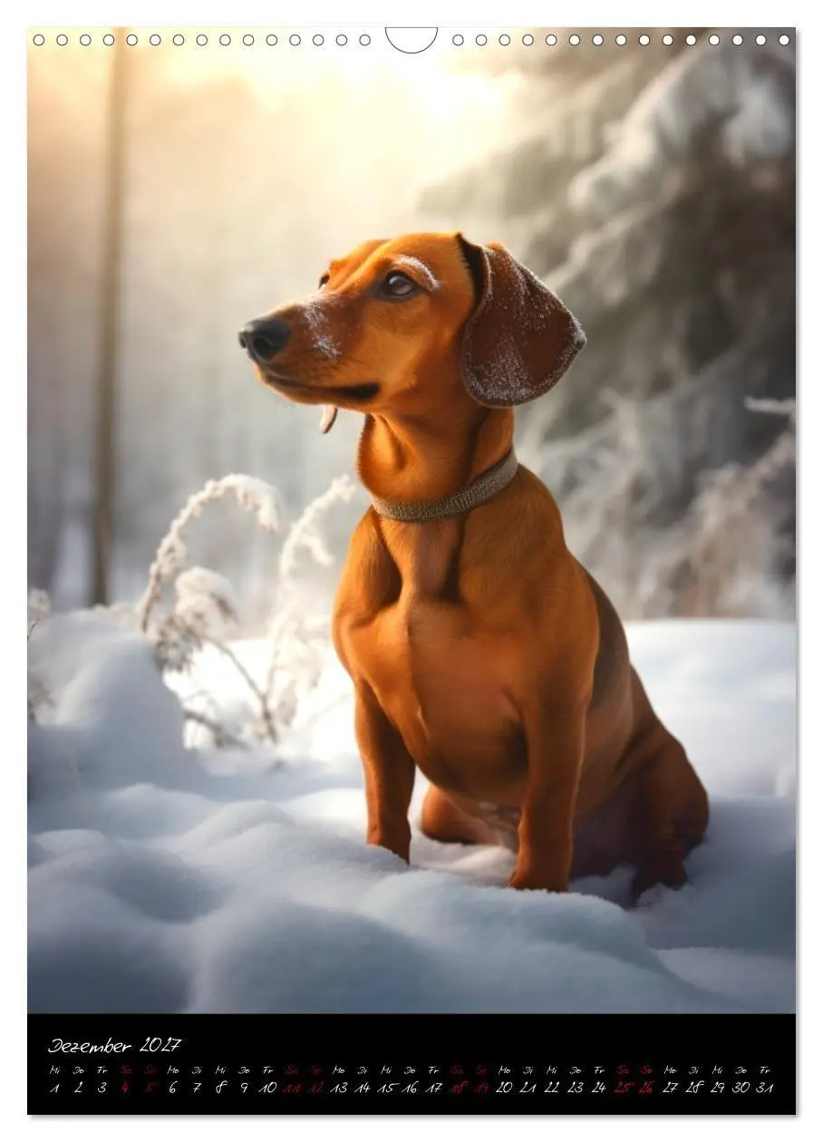 Bild: 9783569310797 | Der Dackel (Wandkalender 2027 DIN A3 hoch), CALVENDO Monatskalender