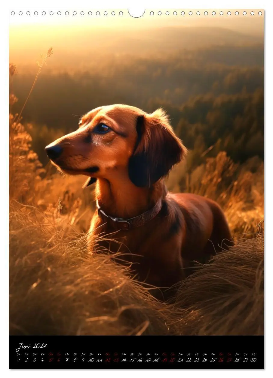 Bild: 9783569310797 | Der Dackel (Wandkalender 2027 DIN A3 hoch), CALVENDO Monatskalender