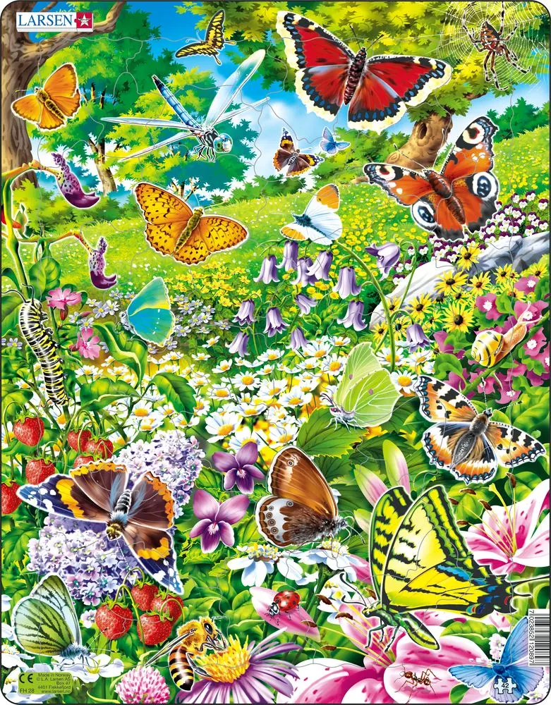 Cover: 7023852120897 | Puzzle - Schmetterlinge | Puzzle | 2000 | Larsen | EAN 7023852120897