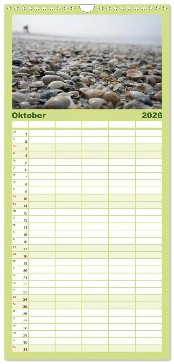 Bild: 9783516520897 | Familienplaner 2026 - Ameland Wunderschöne Insel mit 5 Spalten...