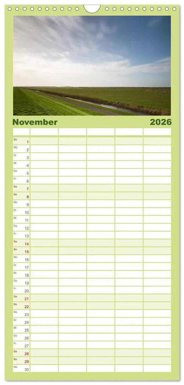 Bild: 9783516520897 | Familienplaner 2026 - Ameland Wunderschöne Insel mit 5 Spalten...