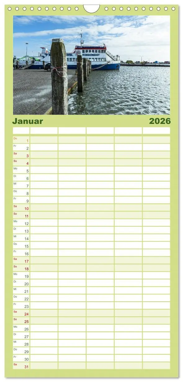 Bild: 9783516520897 | Familienplaner 2026 - Ameland Wunderschöne Insel mit 5 Spalten...