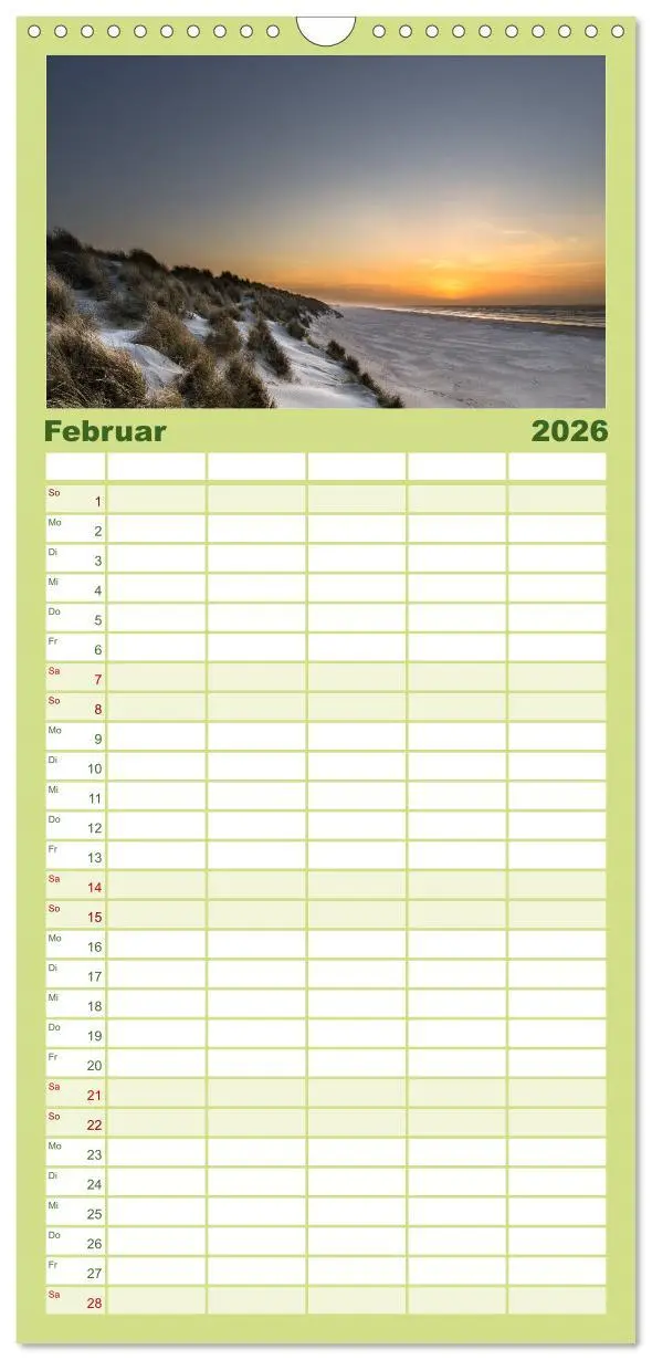 Bild: 9783516520897 | Familienplaner 2026 - Ameland Wunderschöne Insel mit 5 Spalten...