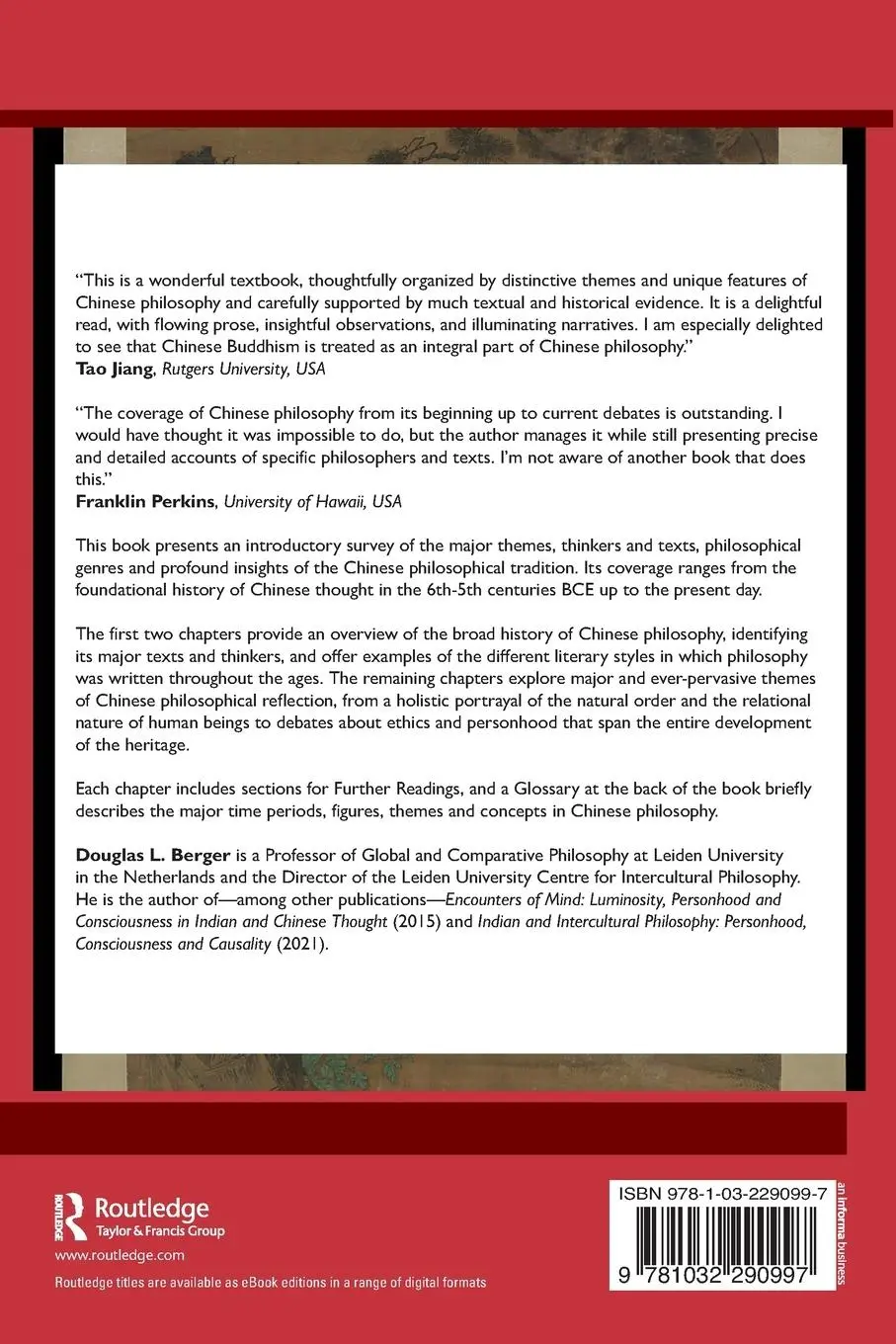 Rückseite: 9781032290997 | Introducing Chinese Philosophy | Douglas Berger | Taschenbuch | 2025