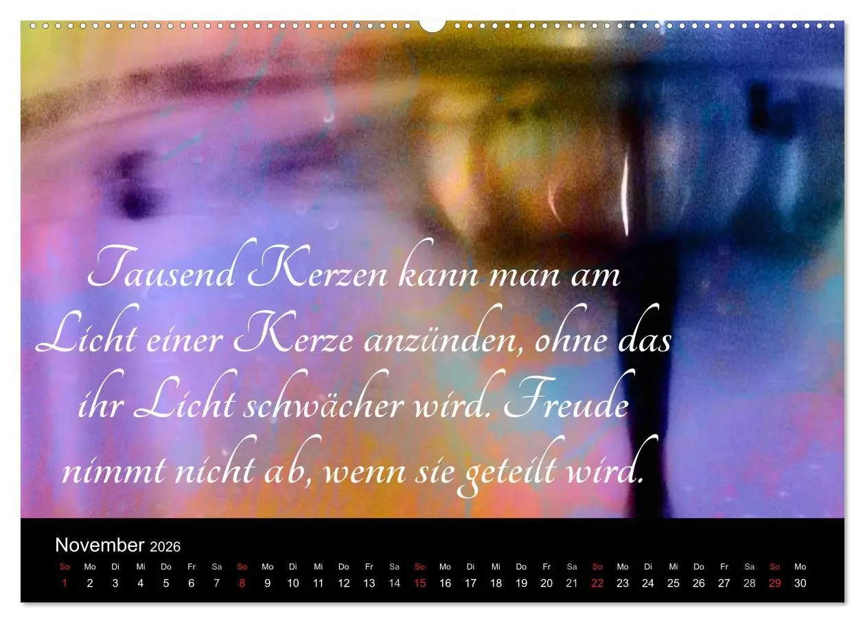 Bild: 9783457970997 | Mit Sprüchen und Weisheiten durch´s Jahr (Wandkalender 2026 DIN A2...