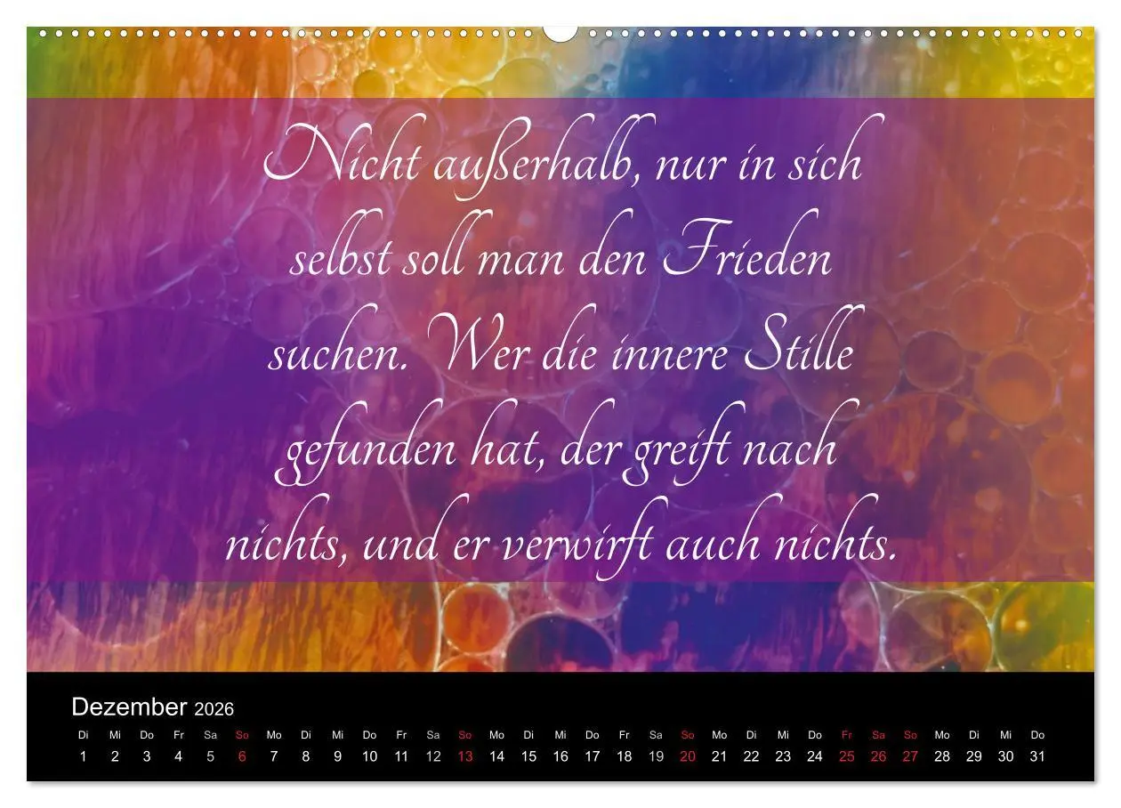 Bild: 9783457970997 | Mit Sprüchen und Weisheiten durch´s Jahr (Wandkalender 2026 DIN A2...