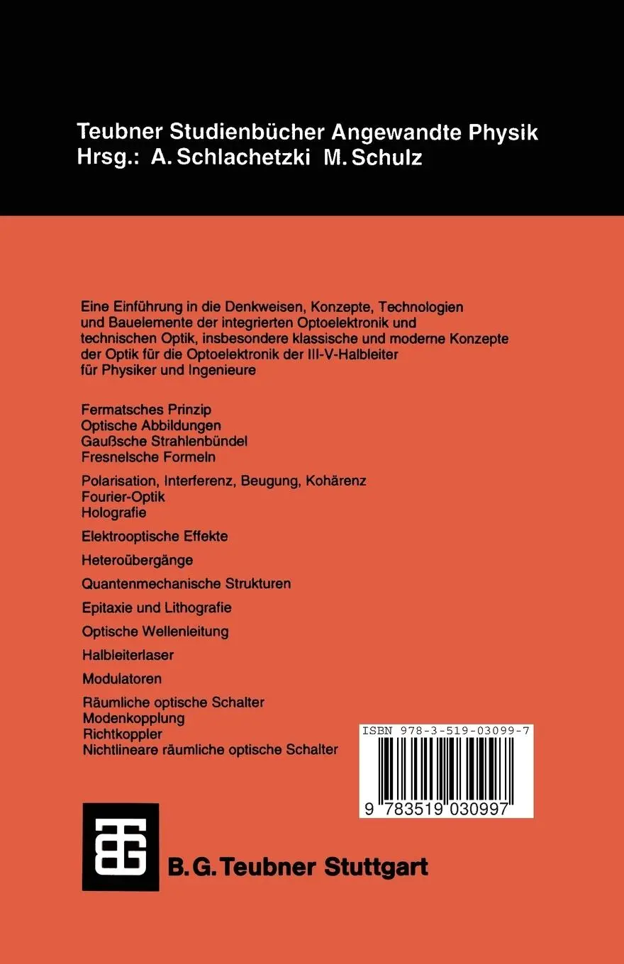 Rückseite: 9783519030997 | Photonik | Henning Fouckhardt | Taschenbuch | 272 S. | Deutsch | 1994