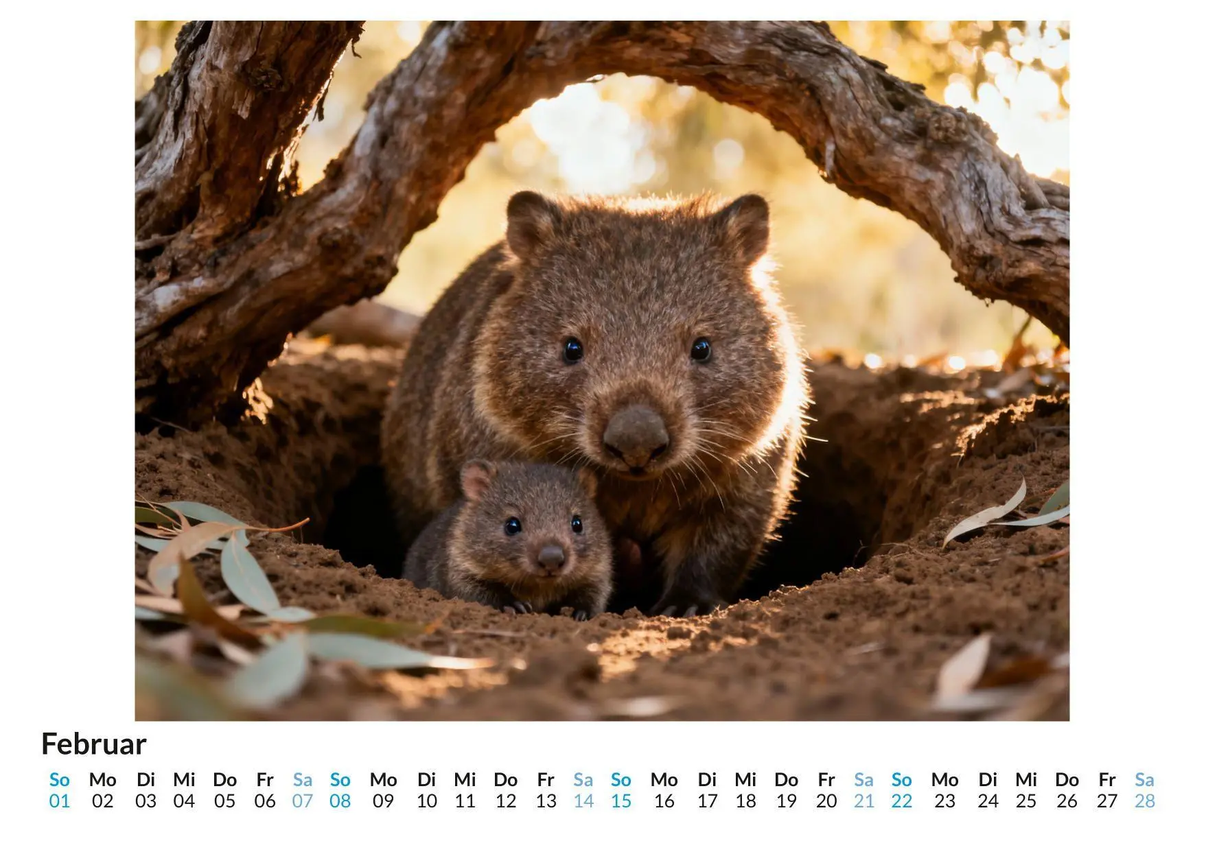 Bild: 9783695330997 | Wombat | Jonah Meier | Kalender | Deutsch | 2026 | FlipFlop