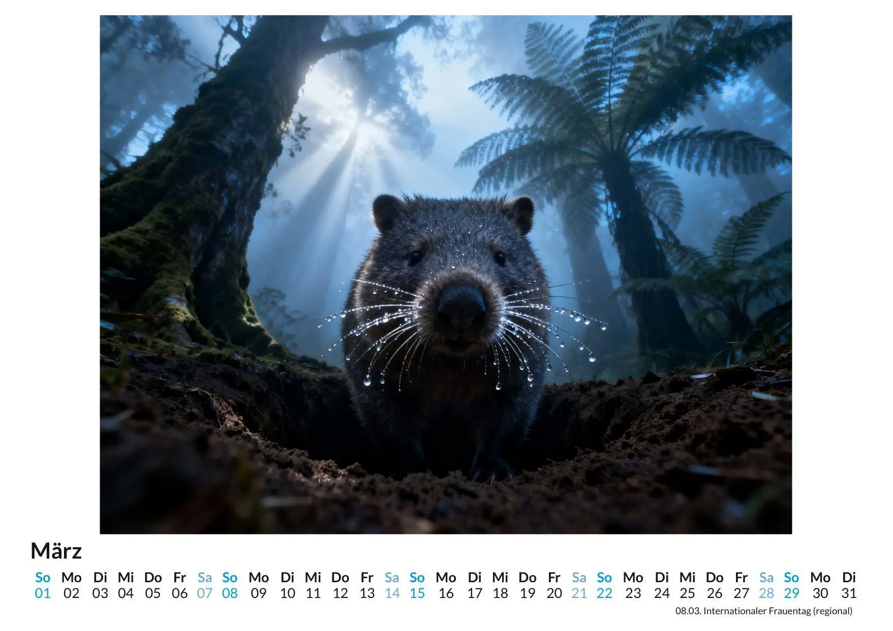 Bild: 9783695330997 | Wombat | Jonah Meier | Kalender | Deutsch | 2026 | FlipFlop