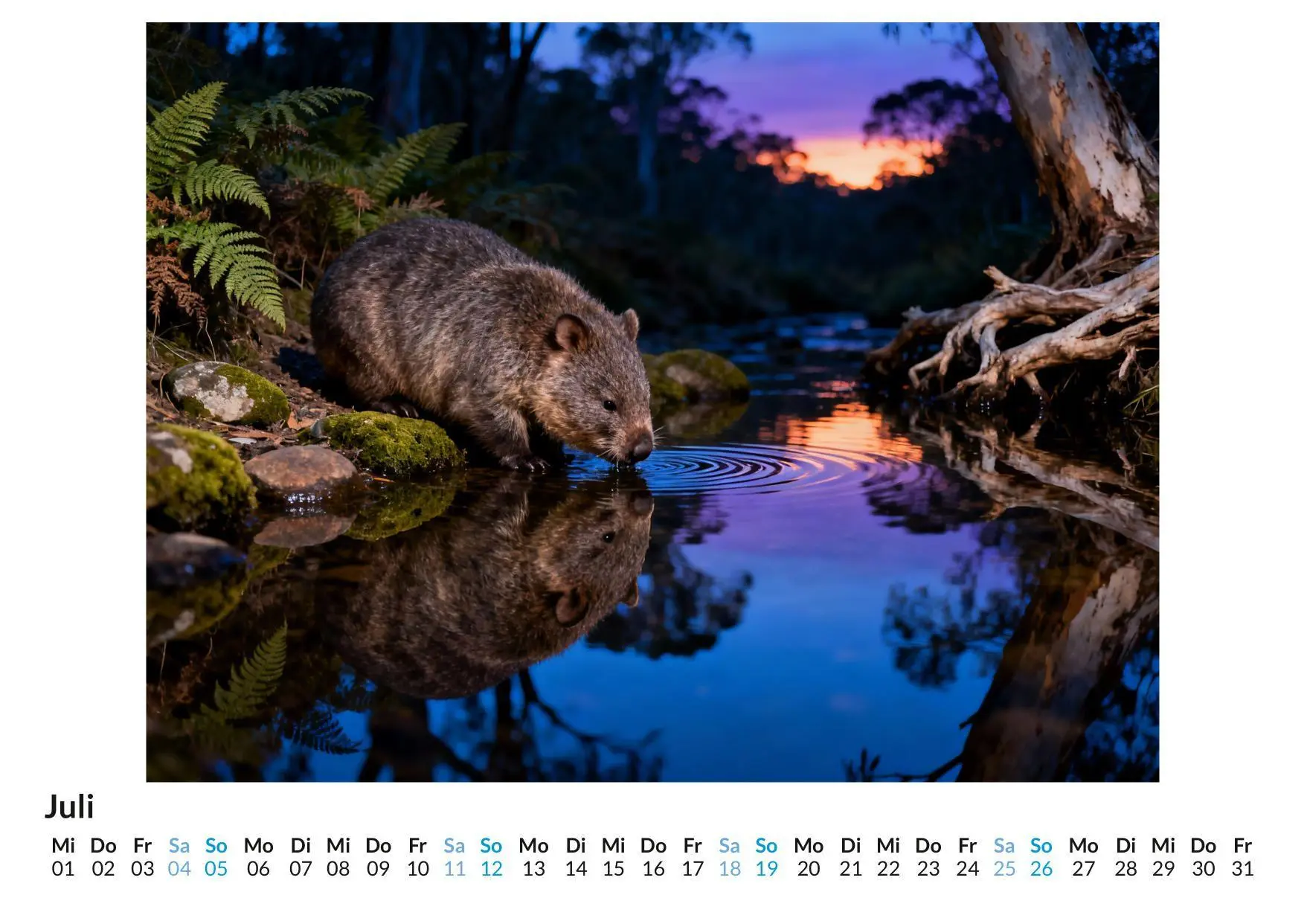 Bild: 9783695330997 | Wombat | Jonah Meier | Kalender | Deutsch | 2026 | FlipFlop