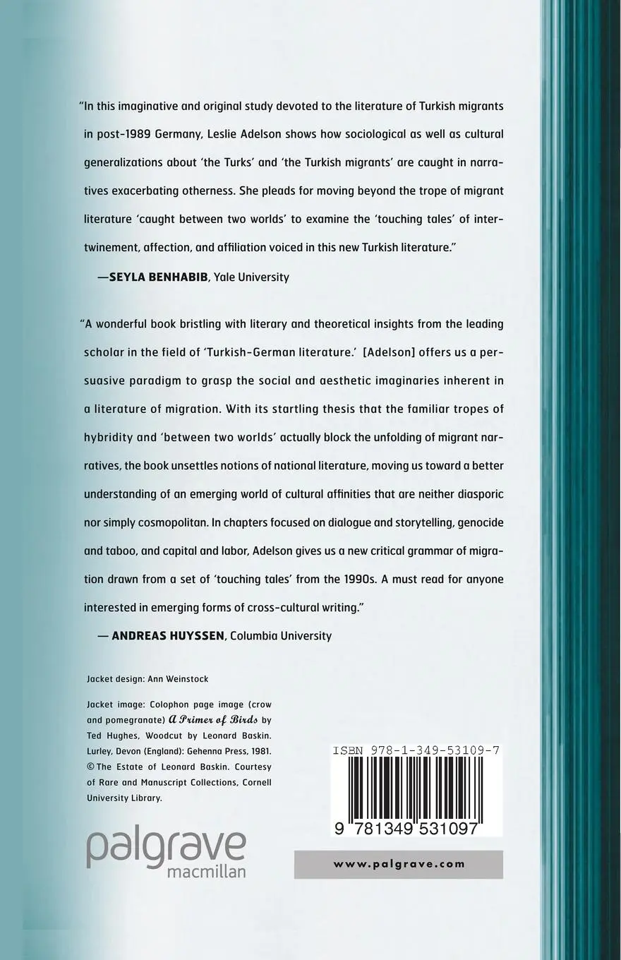 Rückseite: 9781349531097 | The Turkish Turn in Contemporary German Literature | L. Adelson | Buch