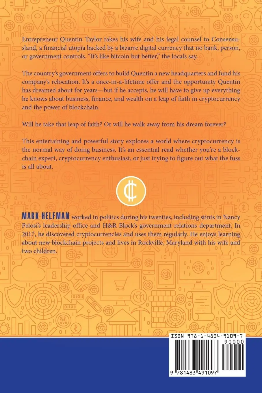 Rückseite: 9781483491097 | Consensusland | A Cryptocurrency Utopia | Mark Helfman | Taschenbuch
