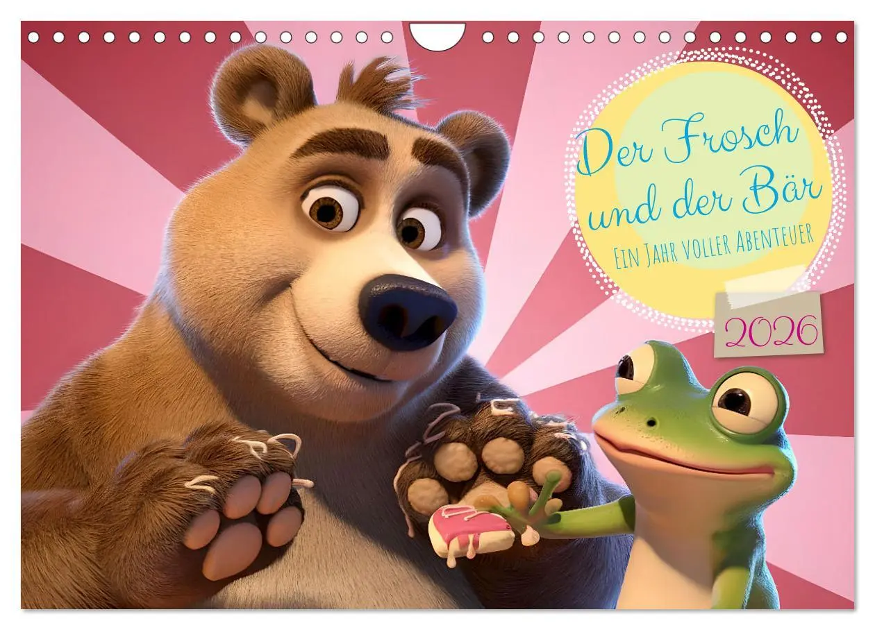Cover: 9783457311097 | Der Frosch und der Bär - Ein Jahr voller Abenteuer (Wandkalender...