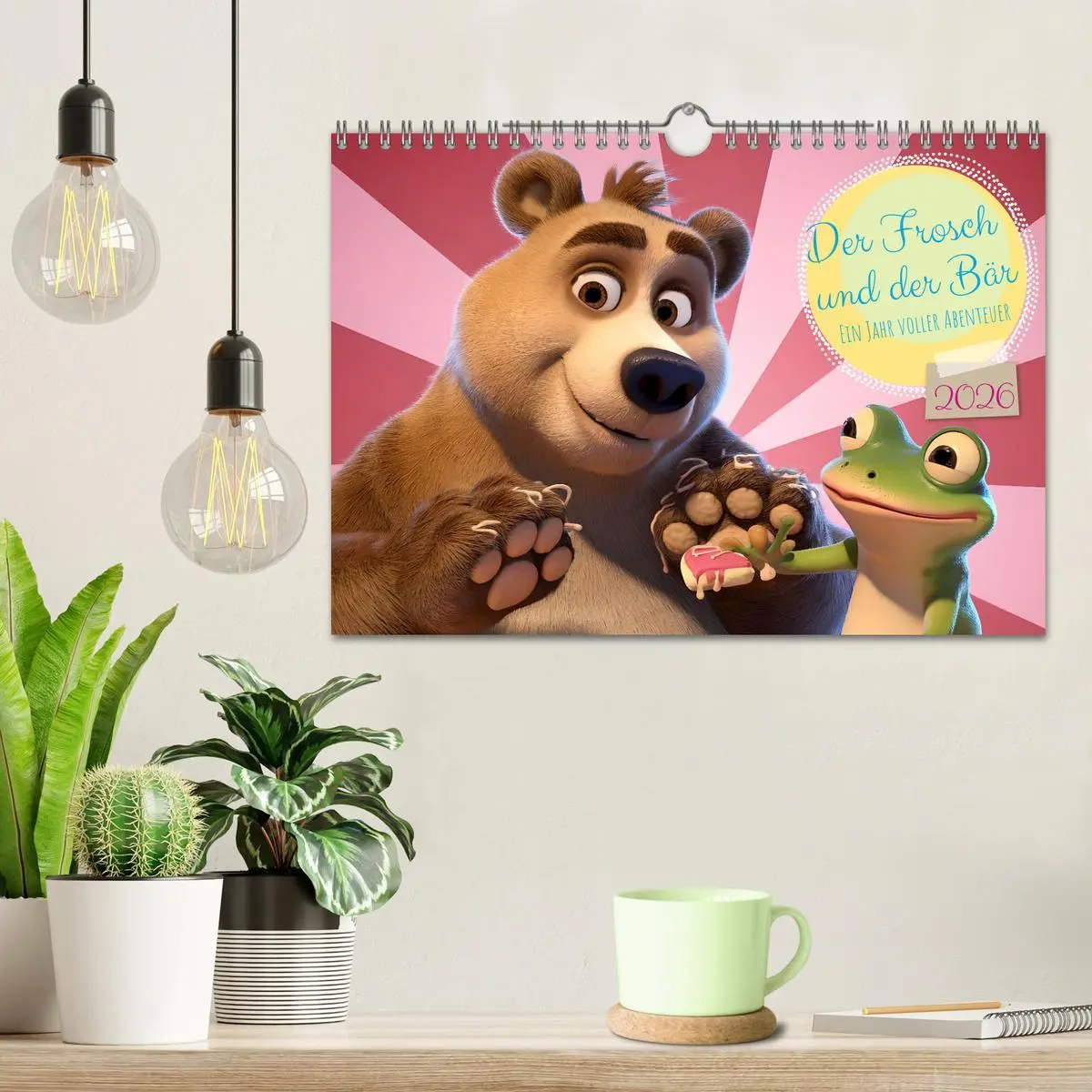 Bild: 9783457311097 | Der Frosch und der Bär - Ein Jahr voller Abenteuer (Wandkalender...