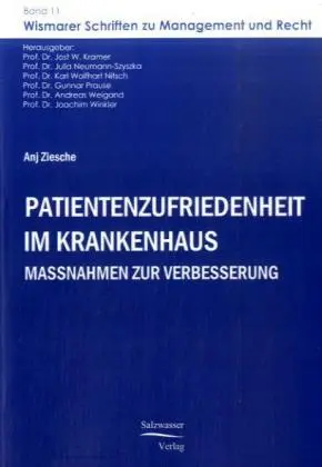 Cover: 9783867411097 | Patientenzufriedenheit im Krankenhaus | Maßnahmen zur Verbesserung