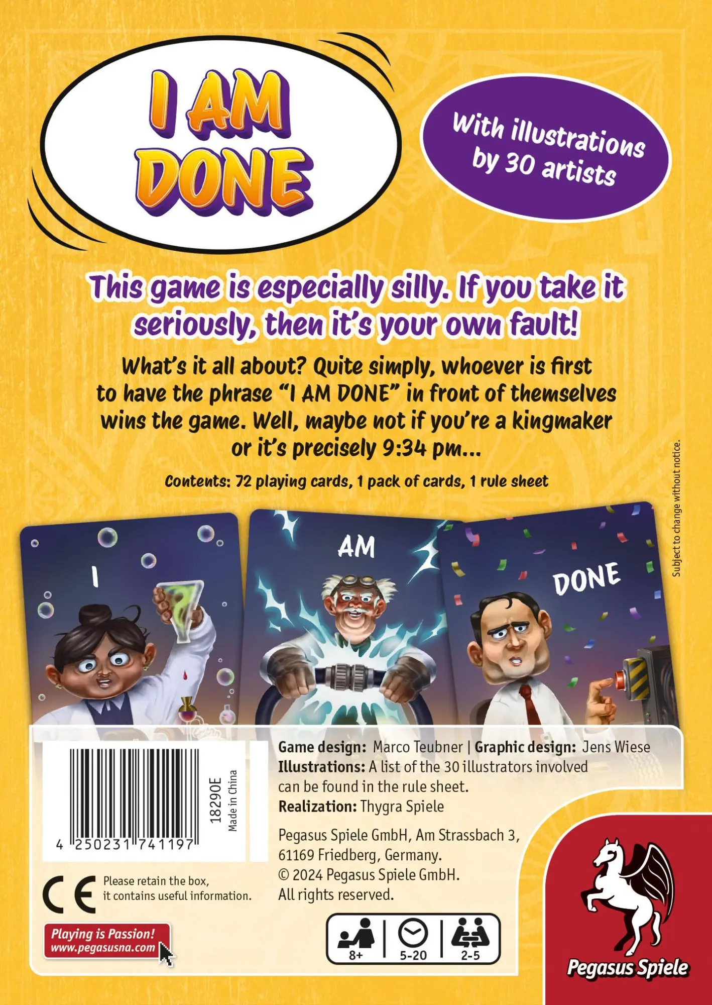 Bild: 4250231741197 | I AM DONE | Marco Teubner | Spiel | 18290E | Englisch | 2024