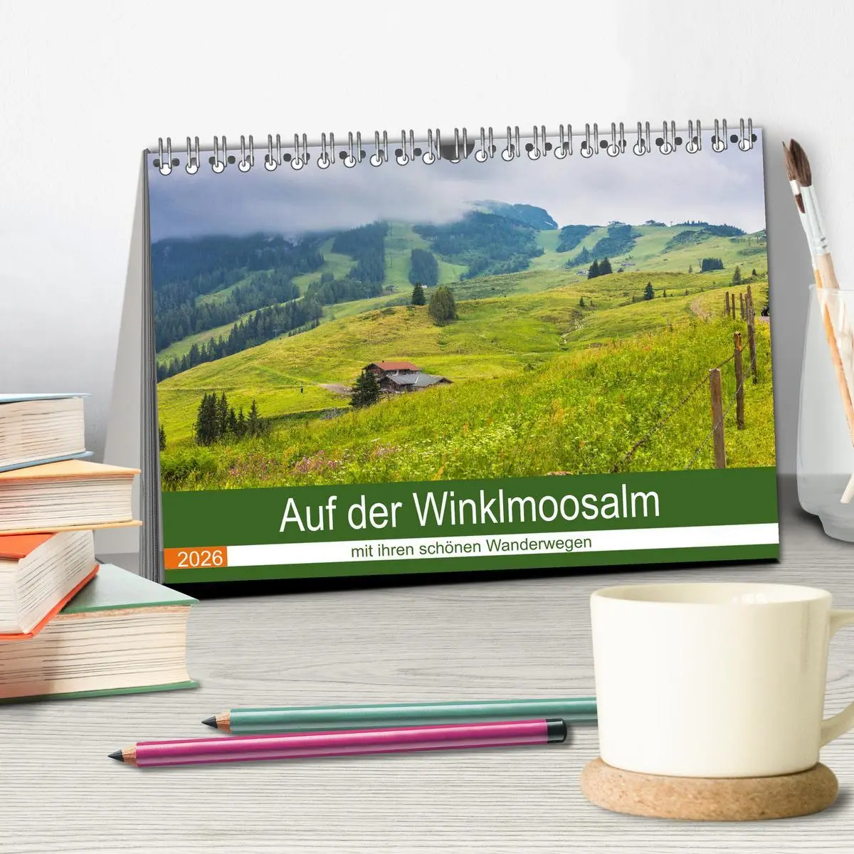 Bild: 9783457781197 | Auf der Winklmoosalm (Tischkalender 2026 DIN A5 quer), CALVENDO...