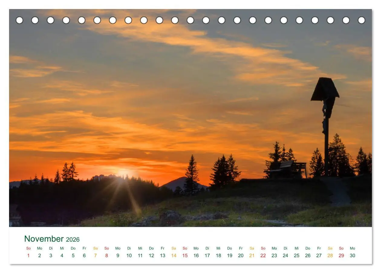 Bild: 9783457781197 | Auf der Winklmoosalm (Tischkalender 2026 DIN A5 quer), CALVENDO...
