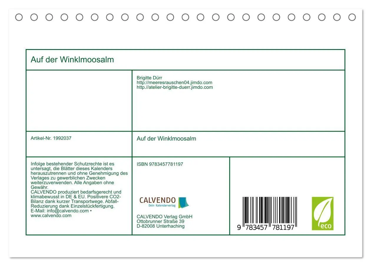 Bild: 9783457781197 | Auf der Winklmoosalm (Tischkalender 2026 DIN A5 quer), CALVENDO...