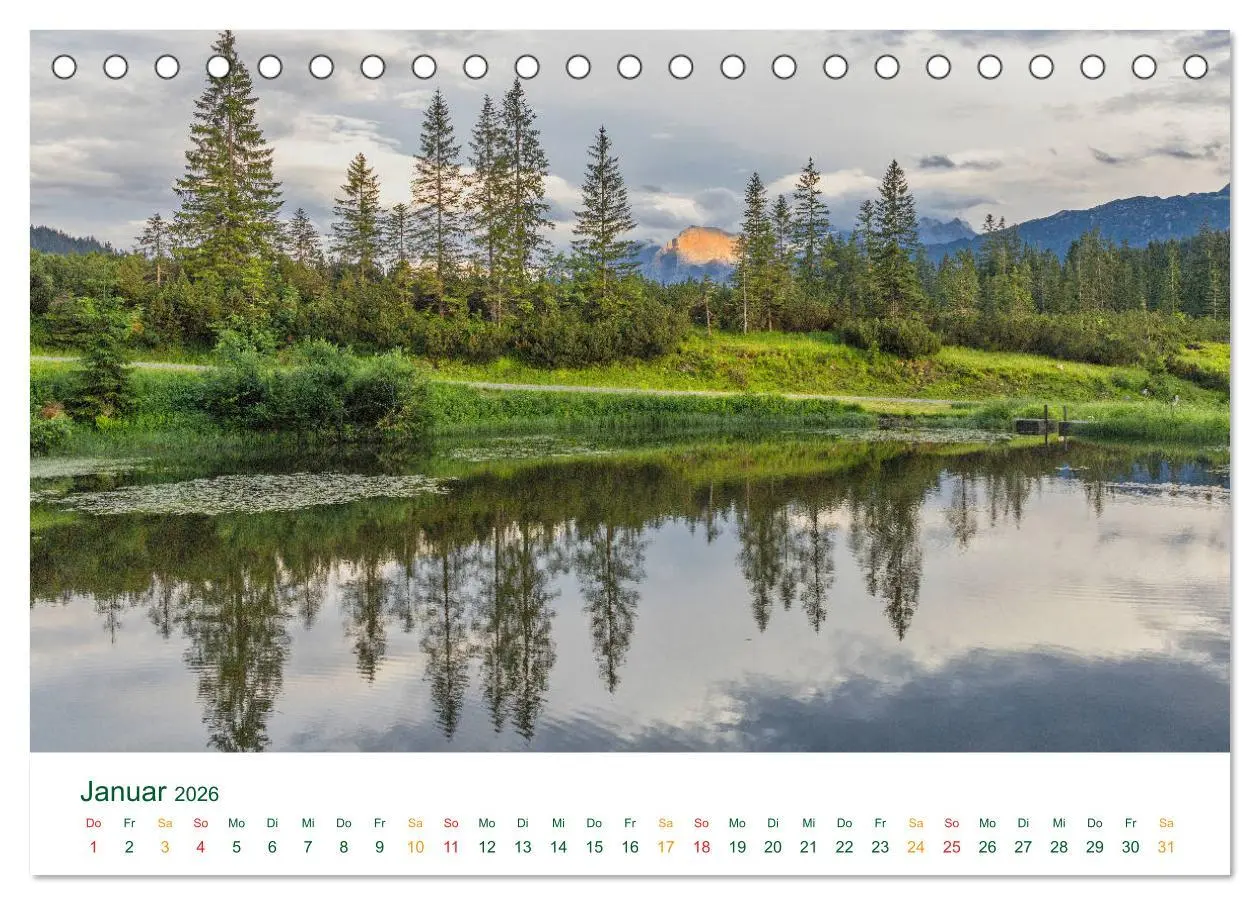 Bild: 9783457781197 | Auf der Winklmoosalm (Tischkalender 2026 DIN A5 quer), CALVENDO...