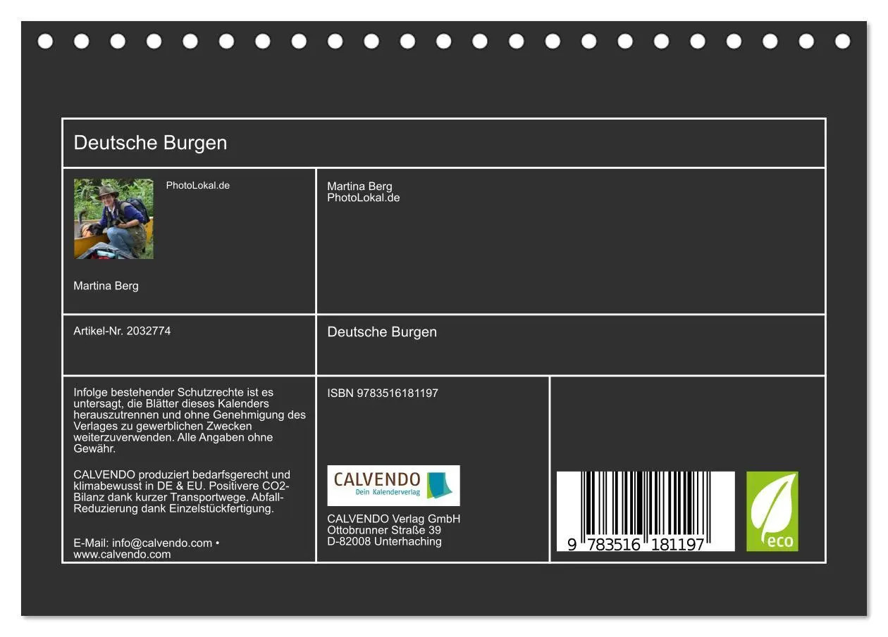 Bild: 9783516181197 | Deutsche Burgen (Tischkalender 2026 DIN A5 quer), CALVENDO...