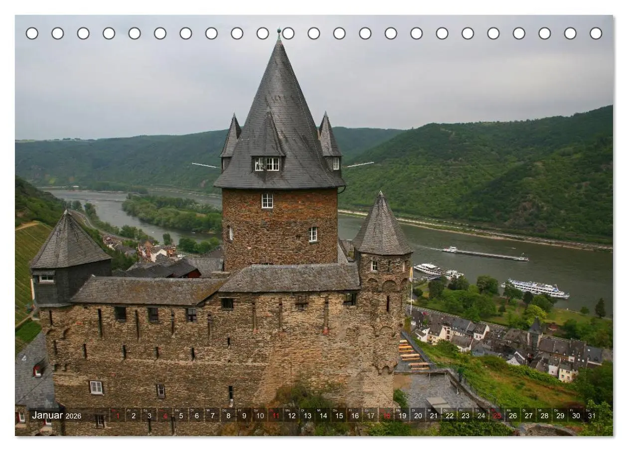 Bild: 9783516181197 | Deutsche Burgen (Tischkalender 2026 DIN A5 quer), CALVENDO...