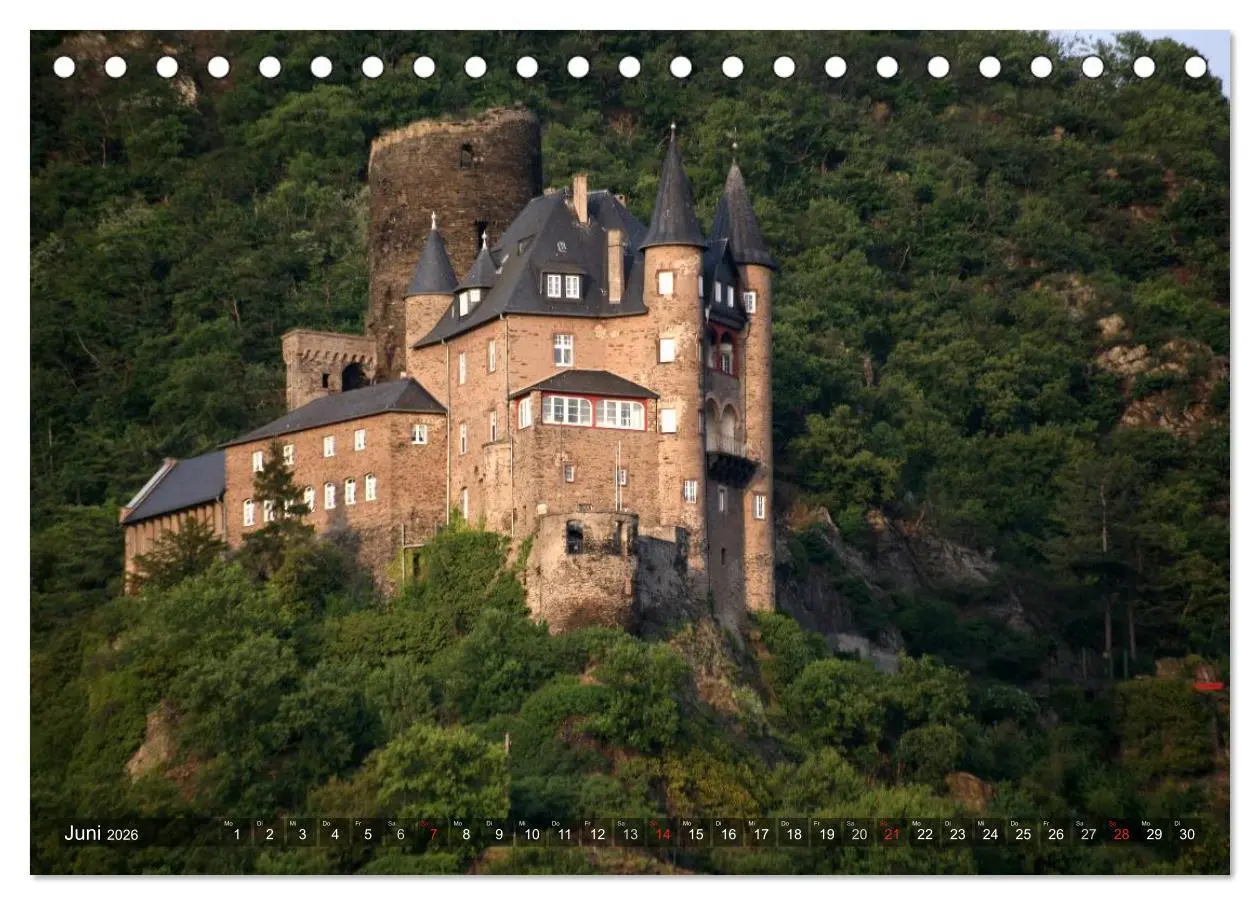 Bild: 9783516181197 | Deutsche Burgen (Tischkalender 2026 DIN A5 quer), CALVENDO...