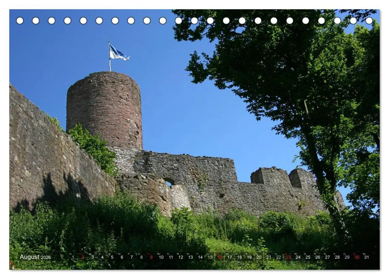 Bild: 9783516181197 | Deutsche Burgen (Tischkalender 2026 DIN A5 quer), CALVENDO...