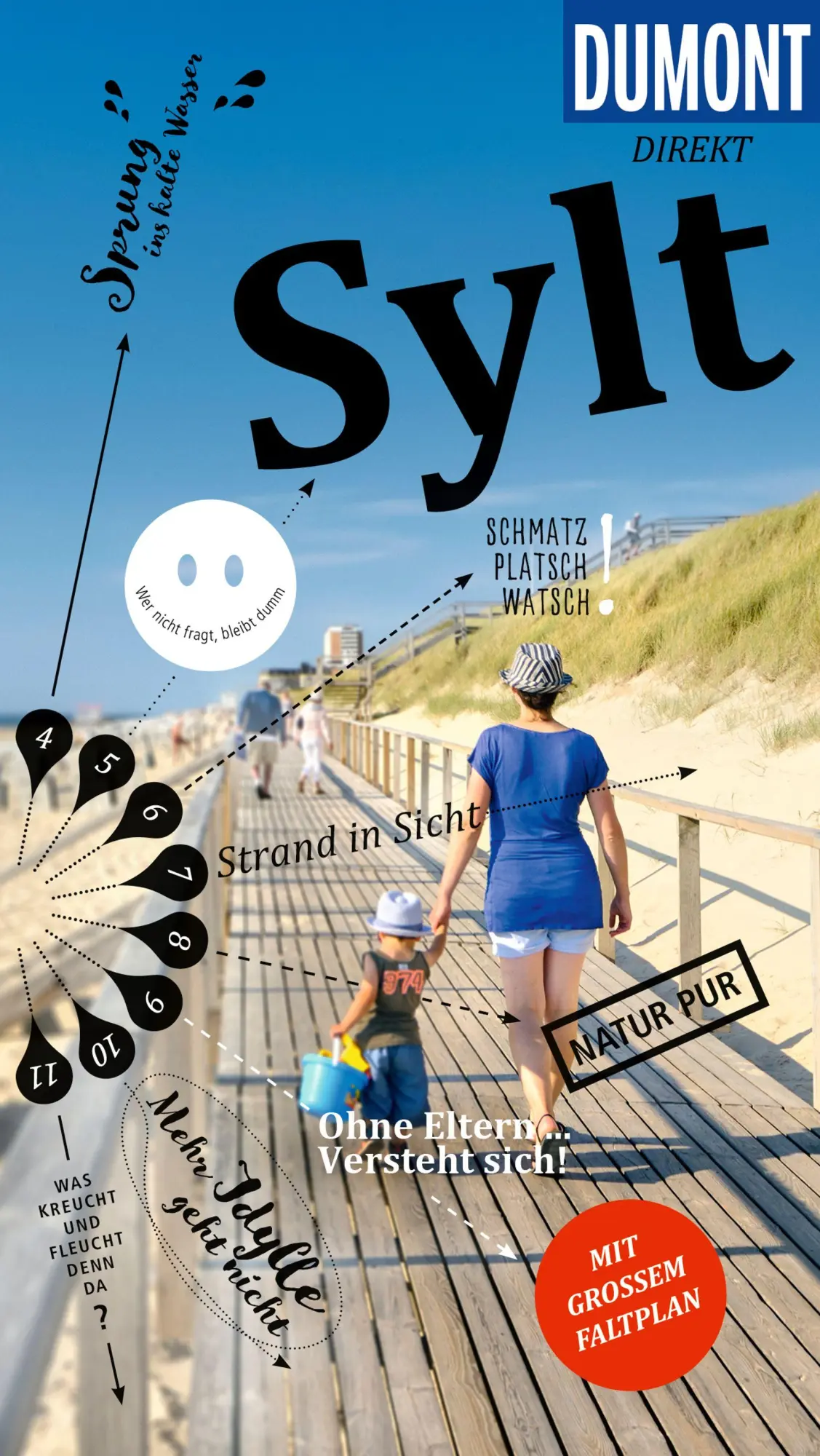 Cover: 9783616001197 | DUMONT direkt Reiseführer Sylt | Mit großem Faltplan | Rayka Kobiella