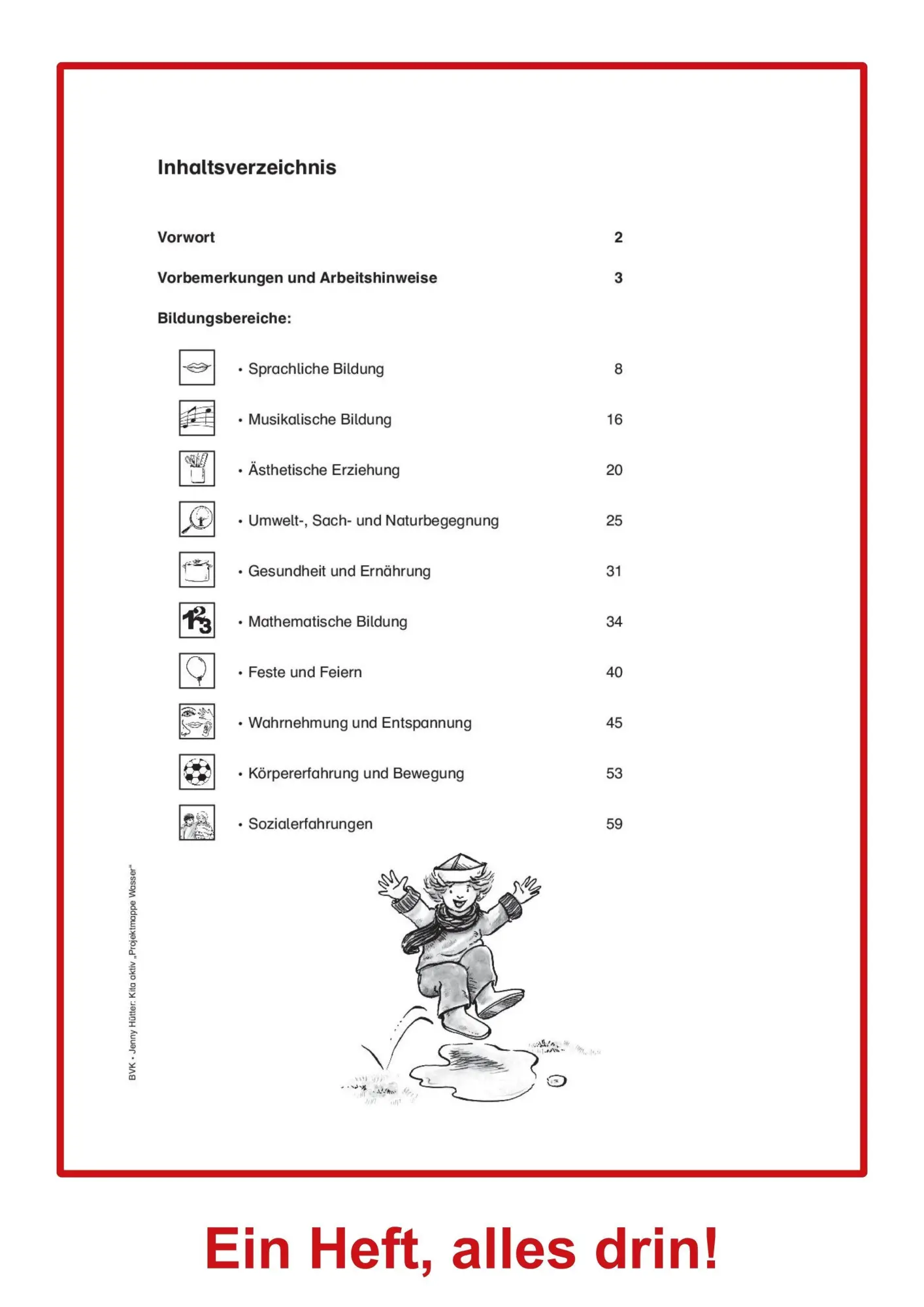 Bild: 9783867401197 | Kita Aktiv "Projektmappe Wasser" | Jenny Hütter | Broschüre | 60 S.
