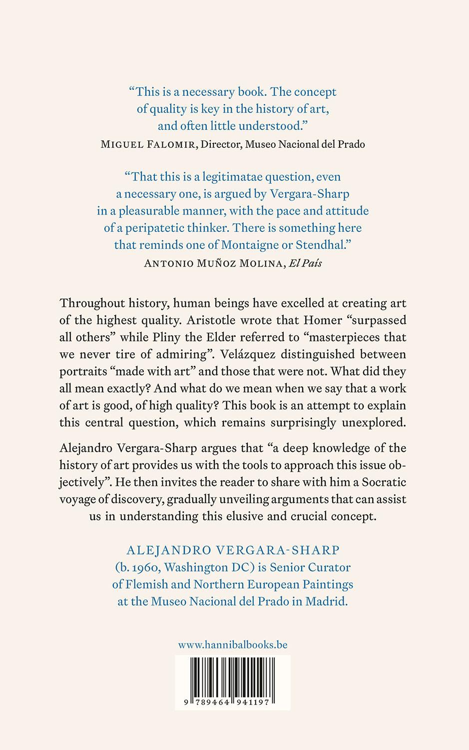 Rückseite: 9789464941197 | What Is Quality in Art? | Alejandro Vergara-Sharp | Buch | Gebunden