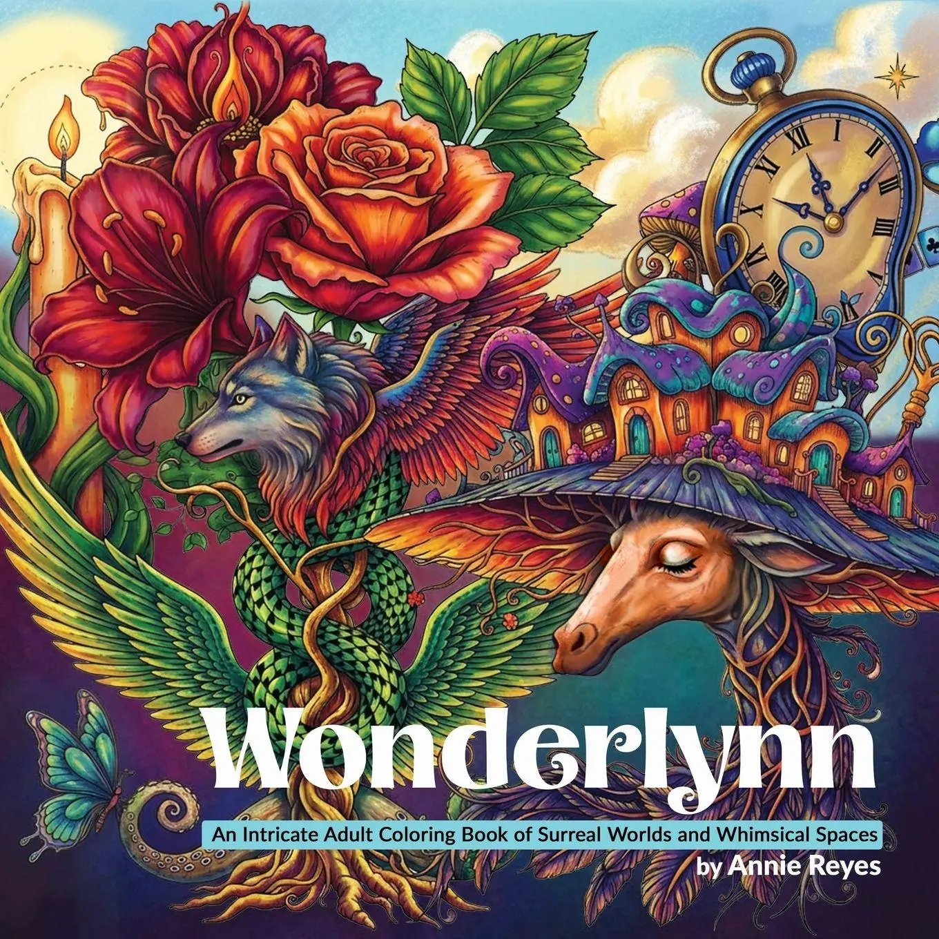 Cover: 9798991571197 | Wonderlynn. An Intricate Adult Coloring Book of Surreal Worlds and...