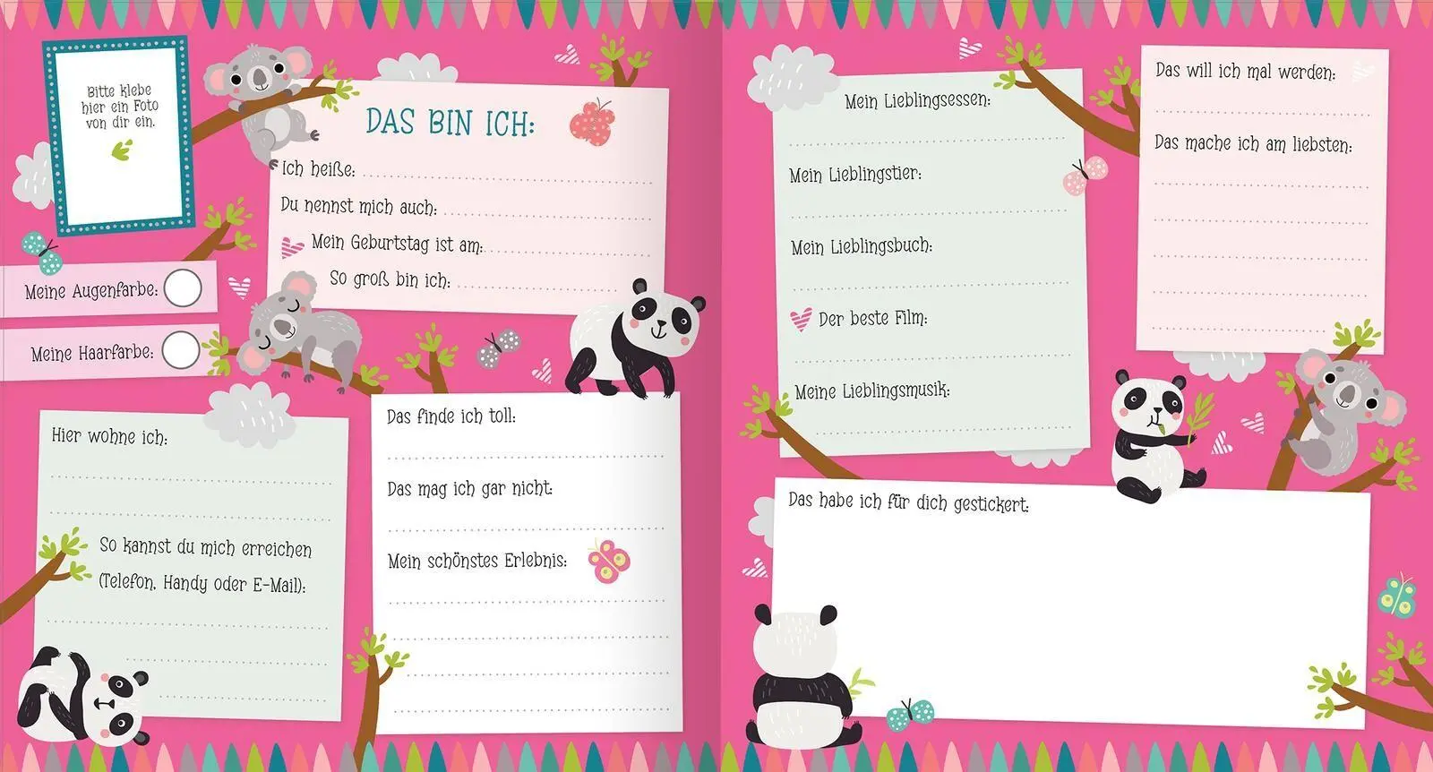 Bild: 4014489141297 | Alle meine Freunde - Panda Mit über 300 Stickern | Buch | 64 S. | 2026