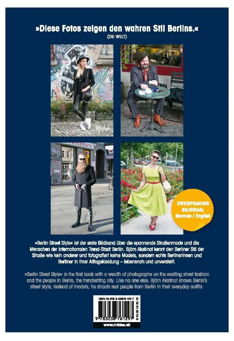 Rückseite: 9783038761297 | Berlin Street Style | Mode und Menschen in Berlin | Björn Akstinat