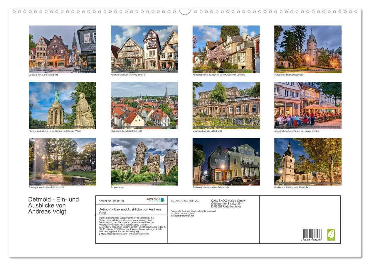Bild: 9783457841297 | Detmold - Ein- und Ausblicke von Andreas Voigt (Wandkalender 2026...
